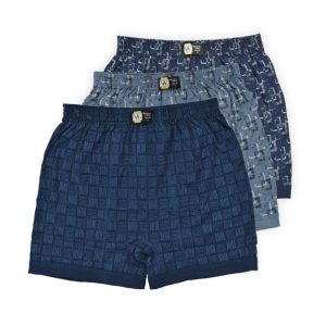 شورت پادار نخ خالص مردانه وال(پک سه عددی)