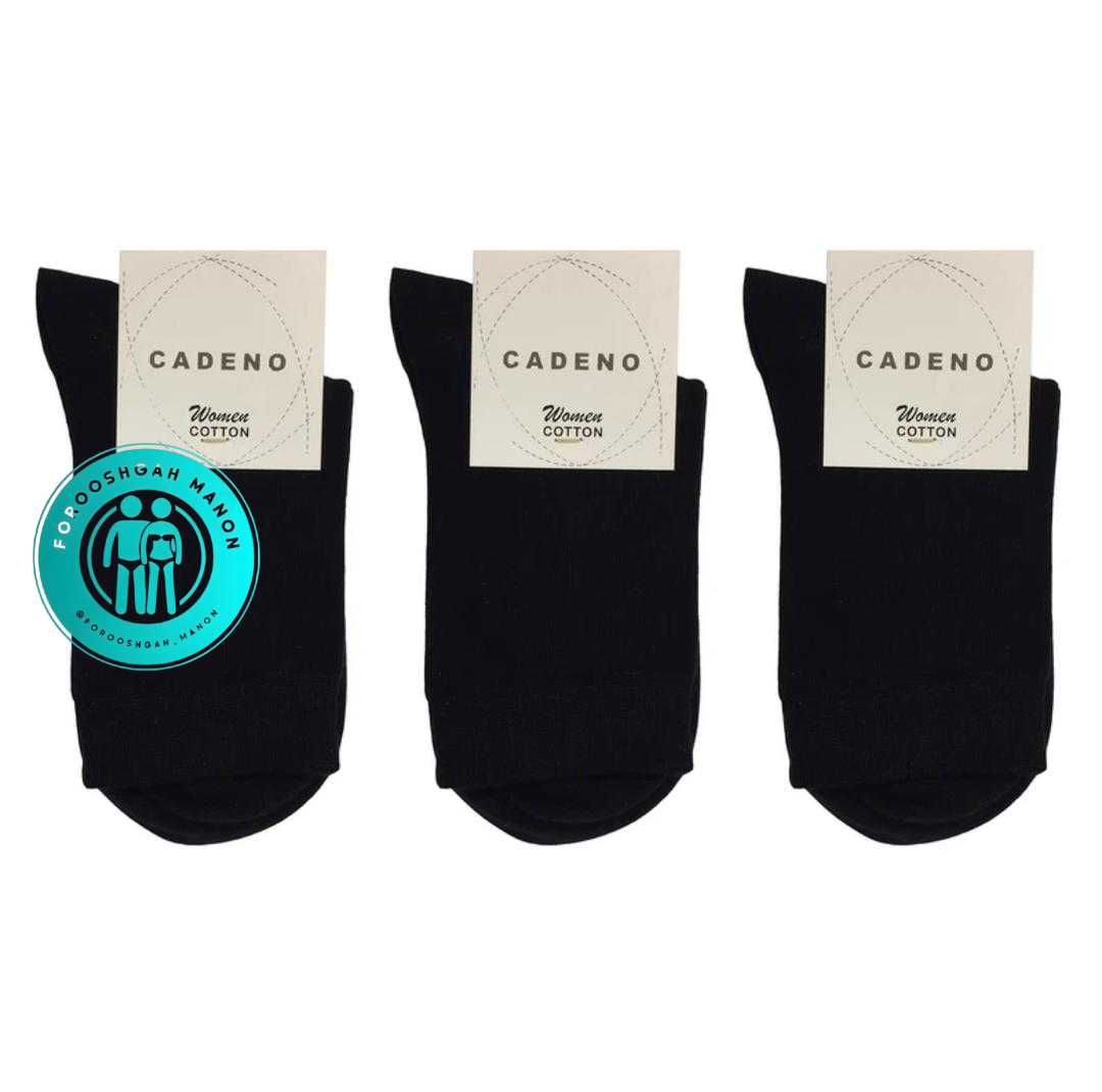 جوراب نیمساق زنانه نخی کادنو - Image 2