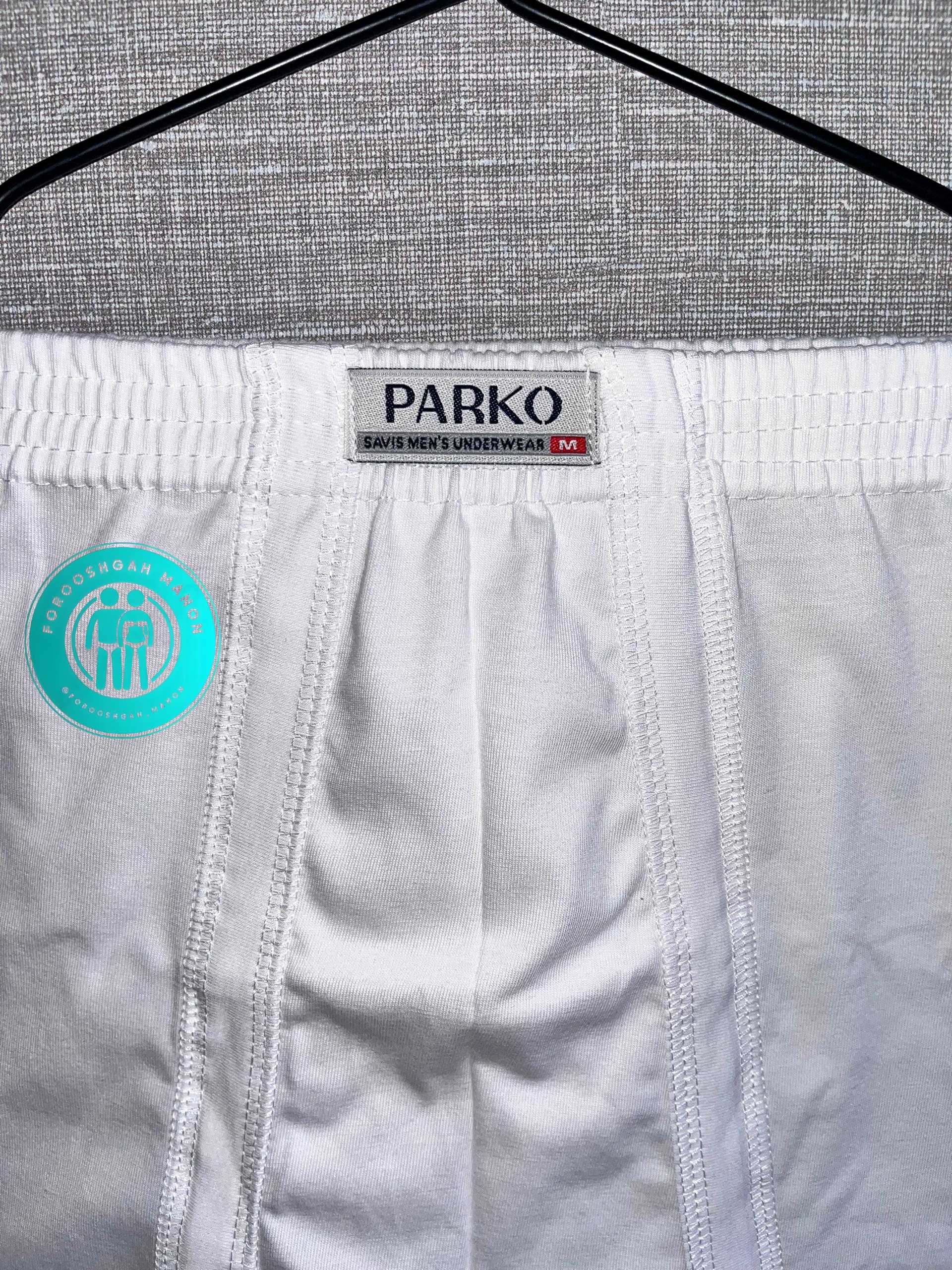 شورت پادار سفید مردانه نخ خالص مردانه – برند پارکو(پک دو عددی) - Image 5