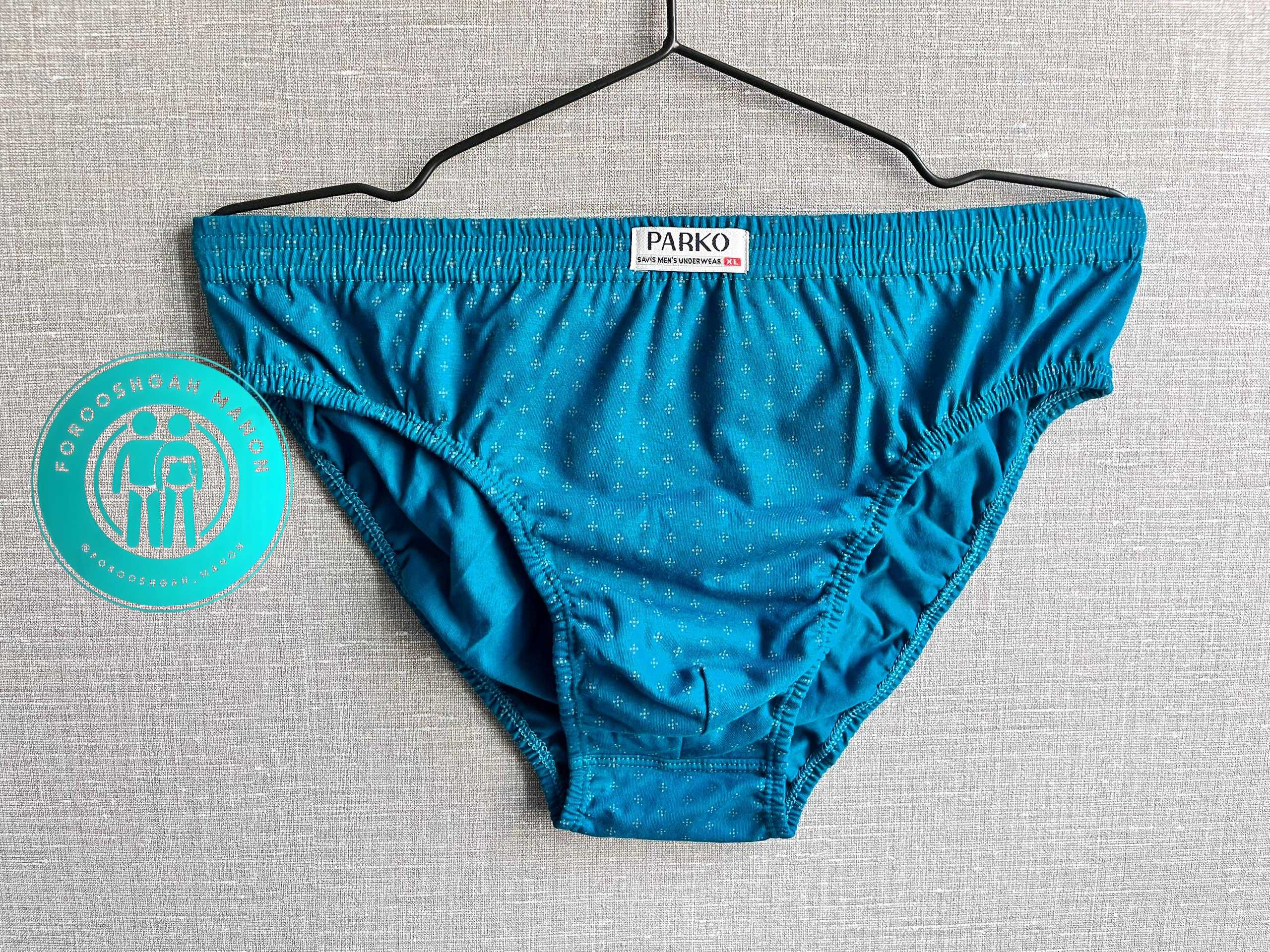 شورت اسلیپ نخ خالص مردانه رنگی چاپی – برند پارکو (پک ۳ عددی)