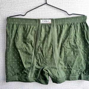 شورت پادار مردانه نخ خالص رنگی چاپی – برند پارکو (پک 2 عددی)