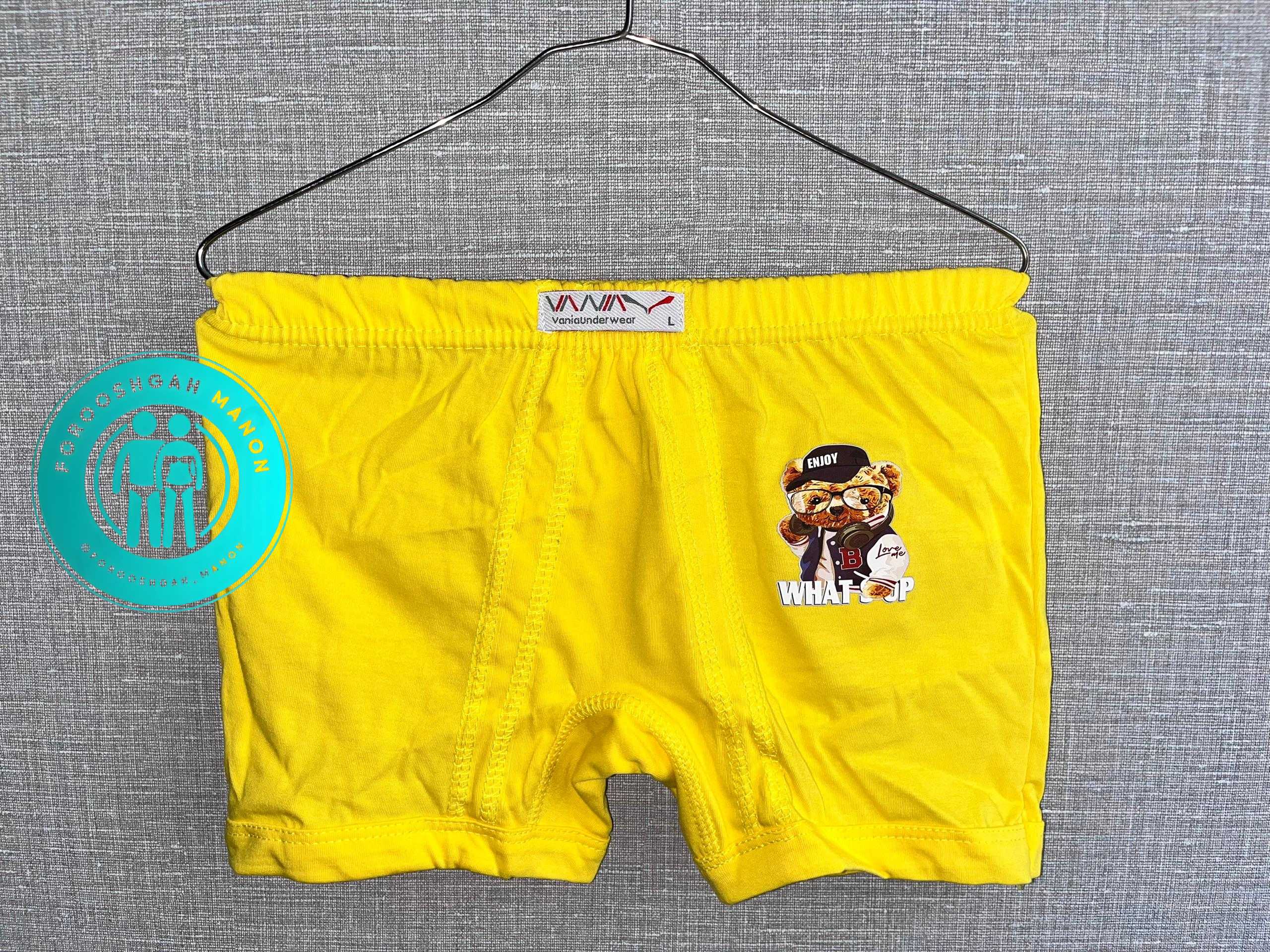 شورت پادار پسرانه نخ خالص – برند وانیـا(پک دو عددی)