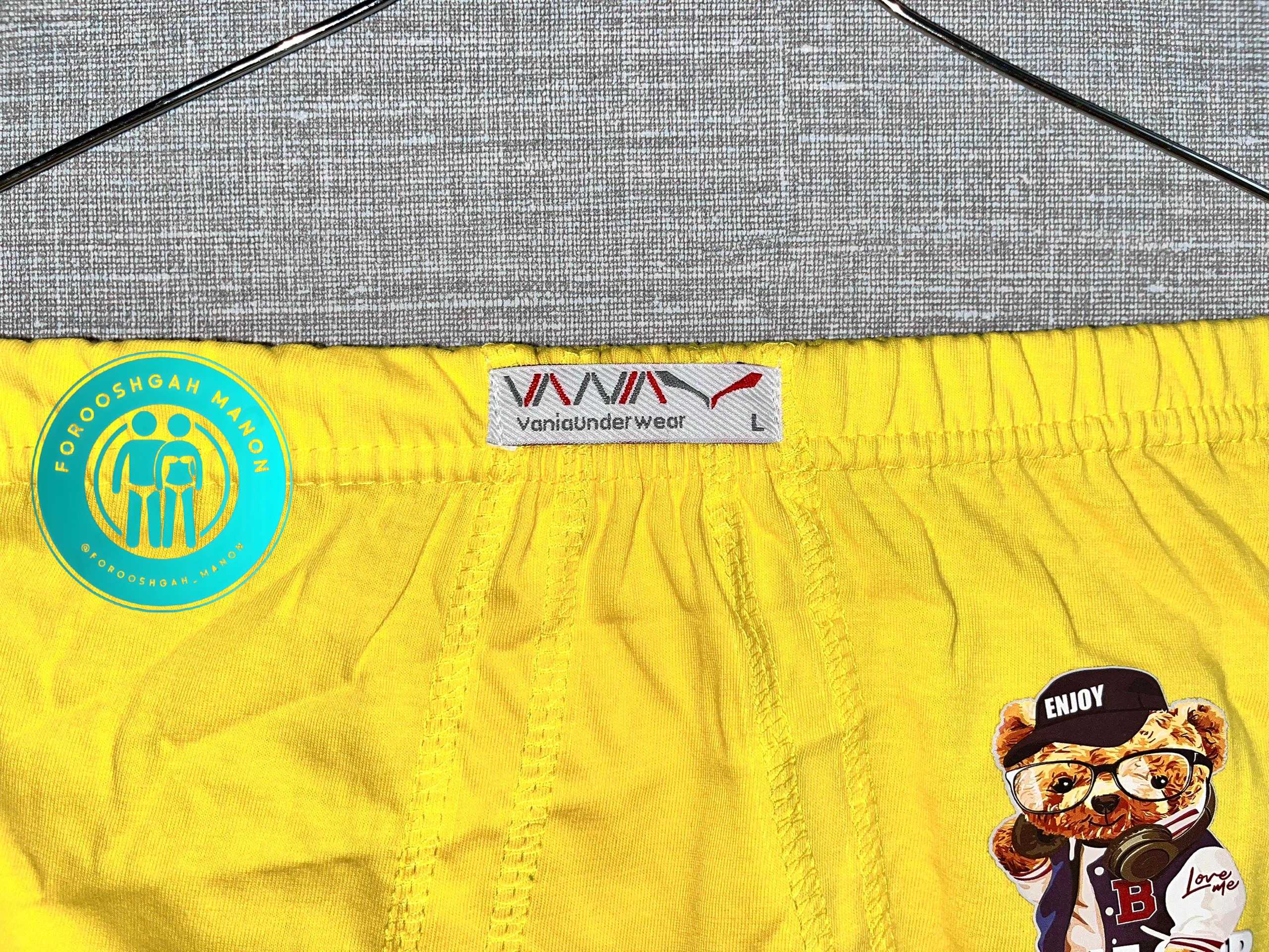 شورت پادار پسرانه نخ خالص – برند وانیـا(پک دو عددی) - Image 3