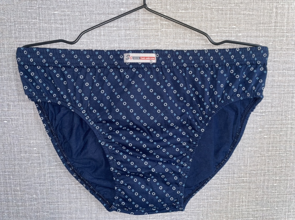 شورت اسلیپ نخ خالص رنگی چاپی مردانه ساویس(پک سه عددی)