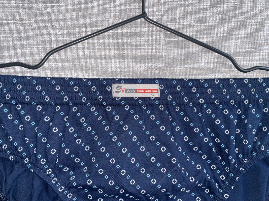 شورت اسلیپ نخ خالص رنگی چاپی مردانه ساویس(پک سه عددی) - Image 5