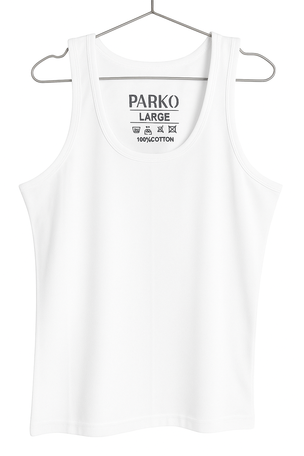 رکابی نخ خالص مردانه سفید پارکو