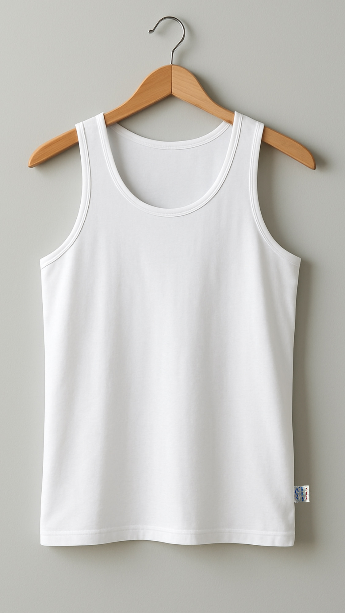 رکابی نخ خالص مردانه سفید ایران تکپوش