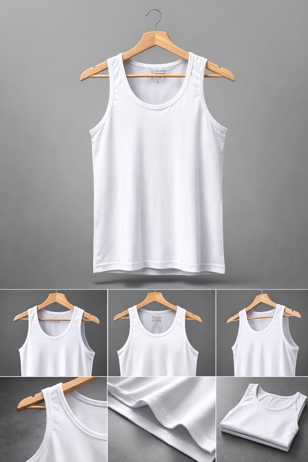 رکابی نخ خالص سفید مردانه وال | خرید زیرپوش پنبهای اصل - Image 3